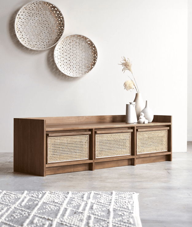 Yoko Rattan TV Unit