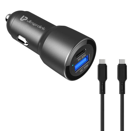 Mach 60 PD/QC3.0/PPS Car Charger with C2C Cable (60W) UM1158