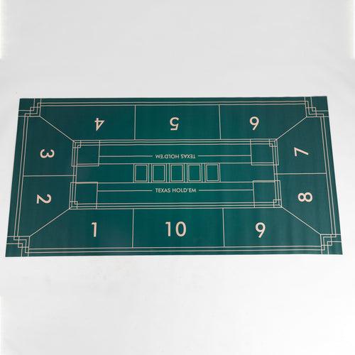 Foldable Poker Table Mat- Carrying Case, Green Colour