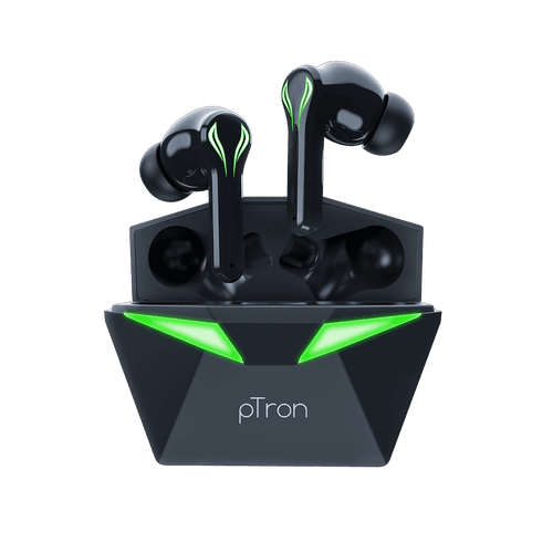 pTron Basspods Quest TWS Earbuds (Black)