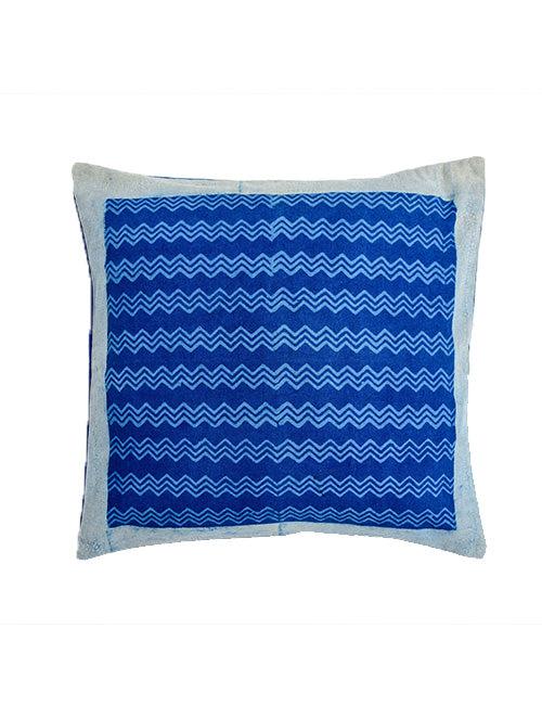 Indigo hand block printed cushion cover (Set of 2)