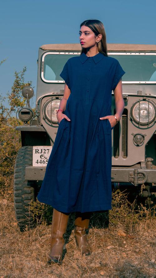 Cotton Indigo Dyed Dress
