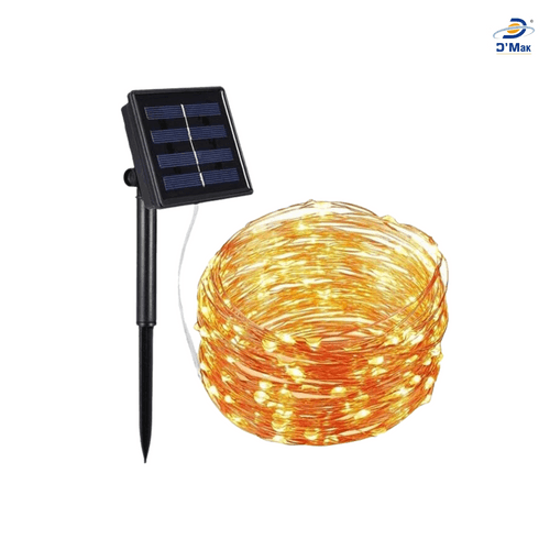 D'Mak Solar Strip Lights for Garden Waterproof 100 LED Lamp
