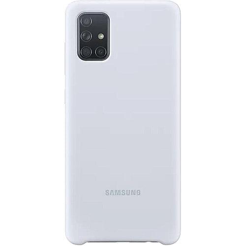White Original Silicone Case for Samsung A71