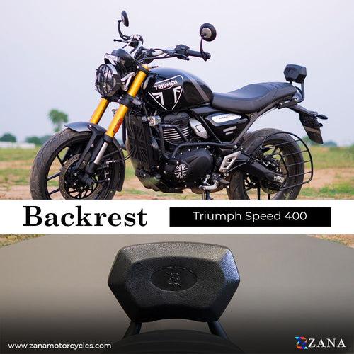 ZANA-BACK REST BLACK FOR FOR TRIUMPH SPEED 400