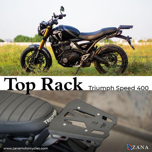 ZANA-TOP RACK WITH PLATE T-1 BLACK FOR FOR TRIUMPH SPEED 400