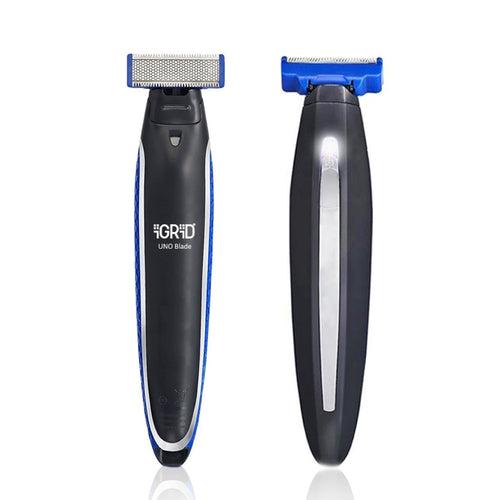 iGRiD UNO blade Shaver, for -Beard, Hair & Body |Wet and Dry| Black | IG-3014 |