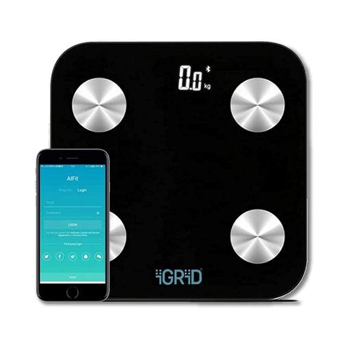 iGRiD Digital BMI Weight Machine| LED Display | 17 Essential Parameters| Lightweight & Portable | IGHS1900B