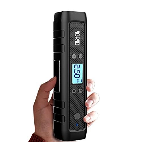 iGRiD Portable Electric Battery Powered Digital Tyre Inflator with LED Light|IGTI04|