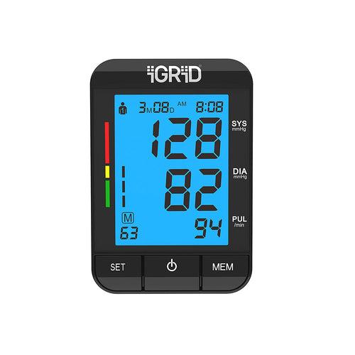 iGRiD Fully Automatic Digital Blood Pressure Monitor | Accurate Measurement| Larage Display| IG1408