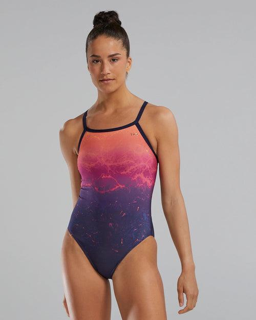 TYR Women's Infrared Durafast Elite Diamondfit Swimsuit | Navy-Multi
