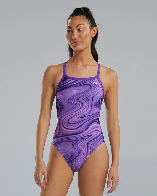 TYR Women's Vitality Durafast Elite Diamondfit Swimsuit | Purple