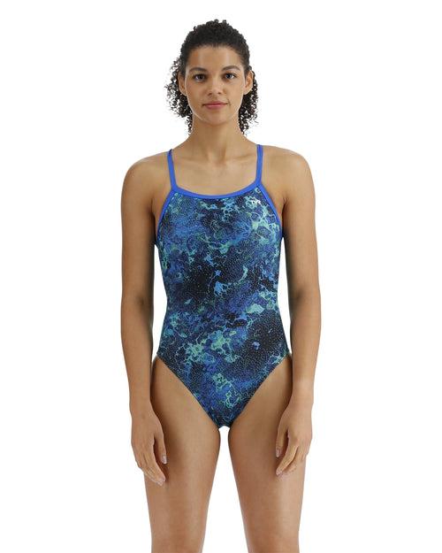 TYR Women's Diploria Durafast Lite Diamondfit Swimsuit | Blue/Green