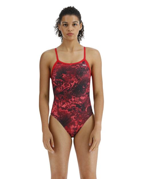 TYR Women's Diploria Durafast Lite Diamondfit Swimsuit | Red