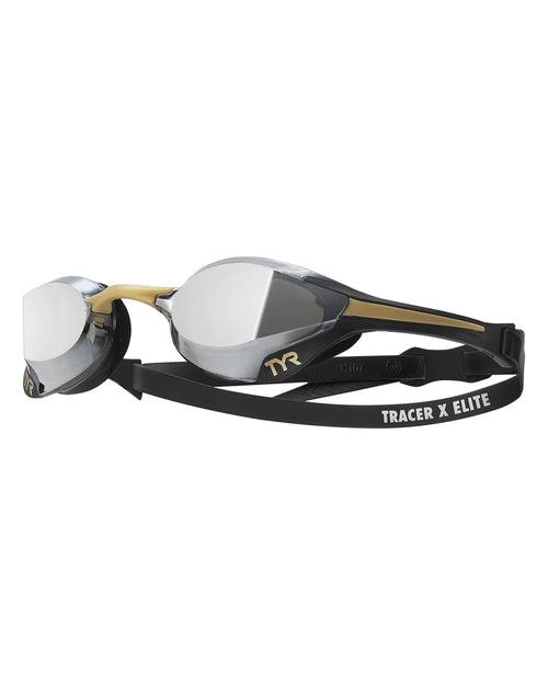 TYR Tracer X Elite Mirrored Racing Goggles | Black Gold