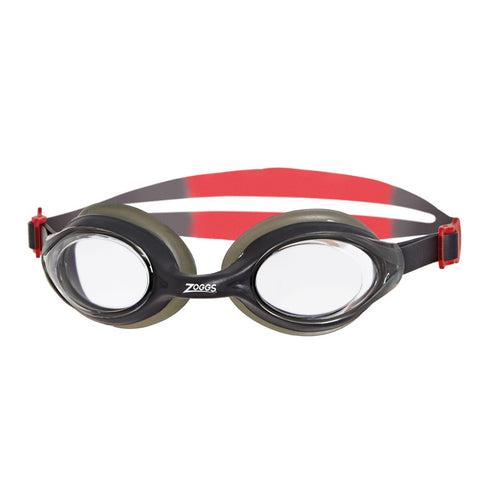 Zoggs Bondi Swimming Goggles | Smoke/Red - Clear Lens