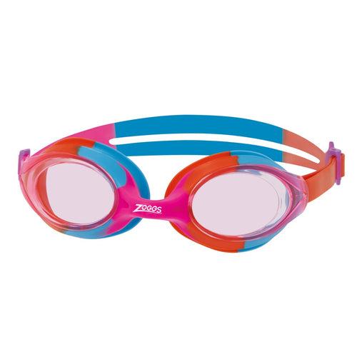 Zoggs Bondi Junior Swimming Goggles | Pink/Orange - Tinted Pink Lens