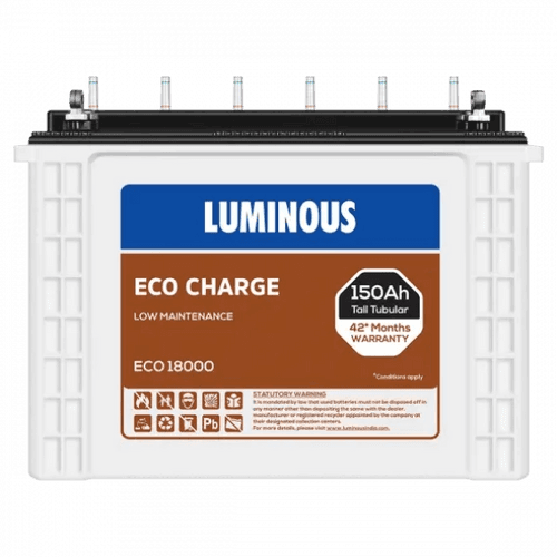 Luminous Inverter Battery 150 Ah ECO 18000 Tubular