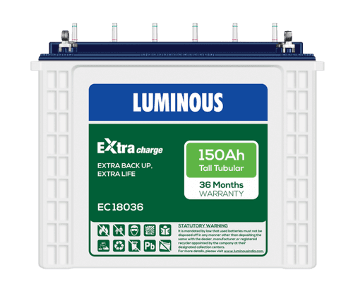 Luminous battery 150 ah EC 18036 Tall Tubular Battery Estore