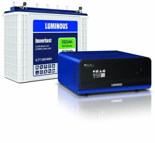 Luminous Inverter Zelio 1100 + ILTT 18048N 150 Ah Battery EStore