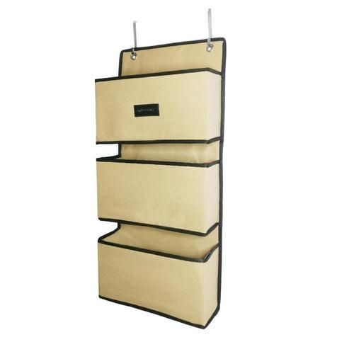 Door Mounted Storage Organizer Wall Hanging Rack Shelf Closet Bag for Bathrooms and Bedrooms