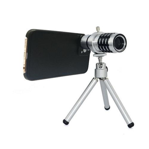 12x Optical Zoom Mobile Lens Kit Telescope Lens with Tripod, Back case/Cover compatible with iPhone 12 Pro Max