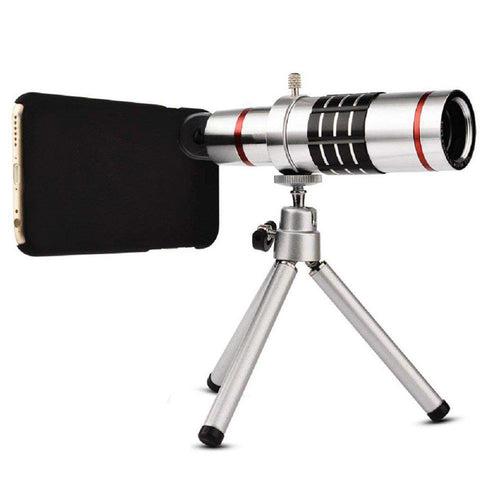 18x Optical Zoom Mobile Lens Kit Telescope Lens with Tripod, Back case/Cover compatible with iPhone X