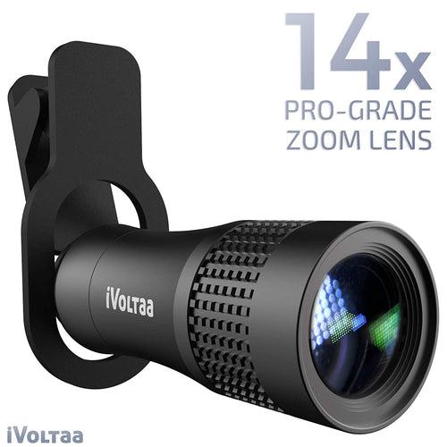 iVoltaa Pro-Kit Telephoto 14x Zoom Universal Mobile Lens