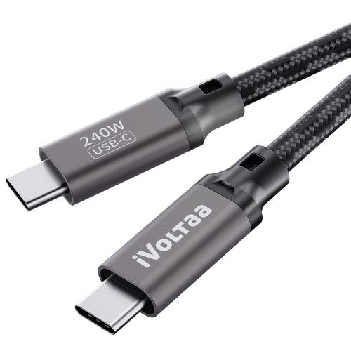 iVoltaa 240W | PD 3.1 | Braided | USB C | 48V - 5A | 2M / 6.6 Ft.