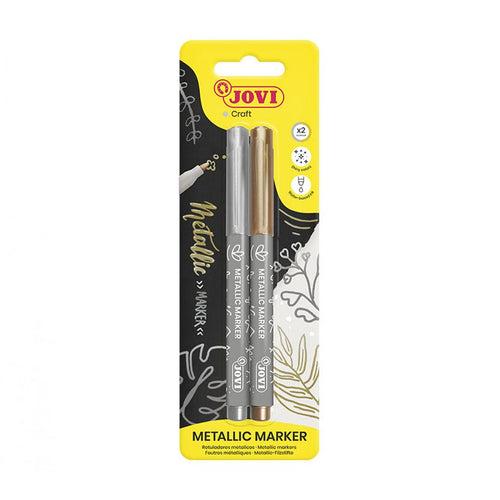 Jovi  Metalic Marker  Gold & Silver Pack Of 2