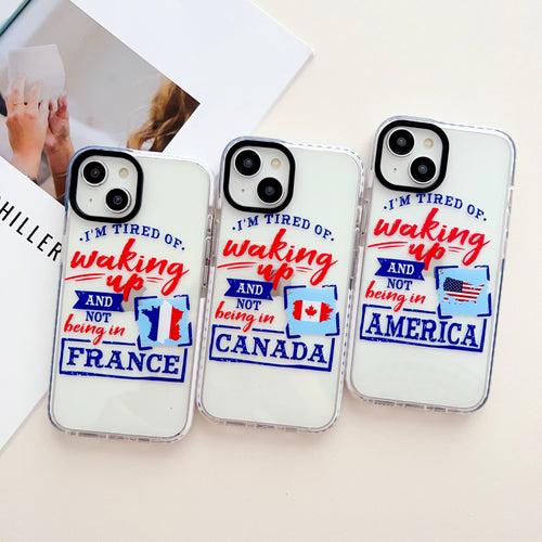 Waking Up And Not Be In Your Favourite Country Customised Designer Impact Proof Silicon Phone Case for iPhone