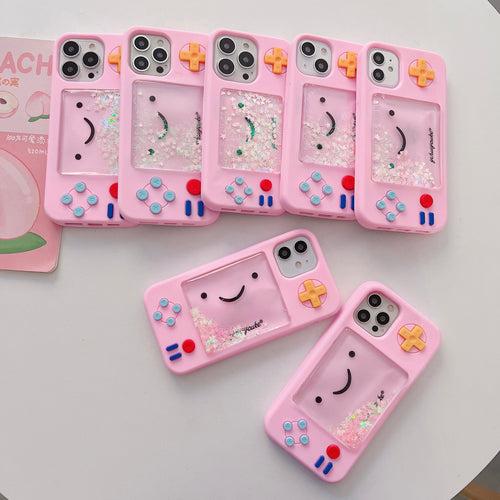 Silicon 90's Game Style Case for iPhone ( Pink )