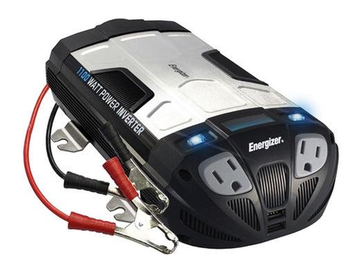 Refurbished ENERGIZER 1100 Watt 12V DC to Ac Power Inverter with built in USB charger