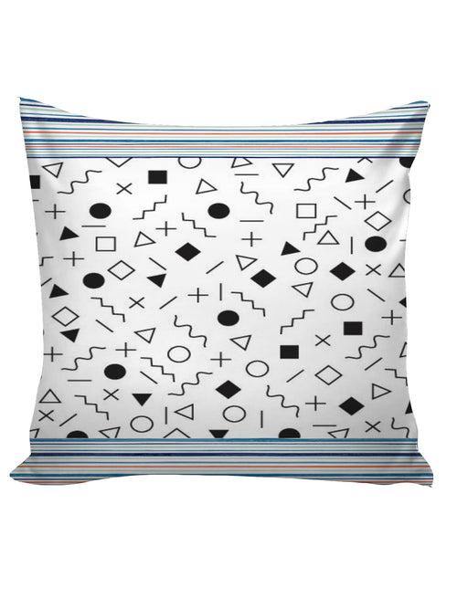 6thCross Printed  Cushion Cover with Inside Filler |abstact pattern2 Cushion | 16" x 16" | Best for Gift