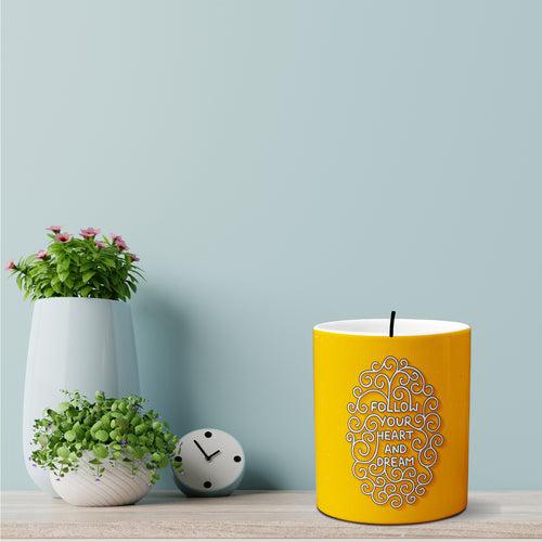 Multi-use candle holder | 11 oz | digitally printed | heart and dream candle holder