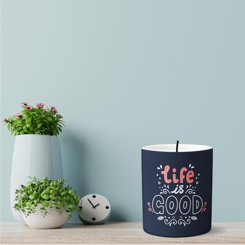 Multi-use candle holder | 11 oz | digitally printed | life is good candle holder
