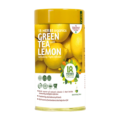 18 Herbs Organics Green Tea with Lemon (TIN)