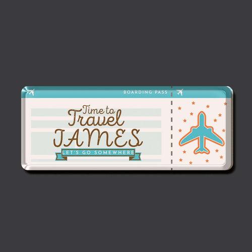 Personilzed Boarding Pass Magnets