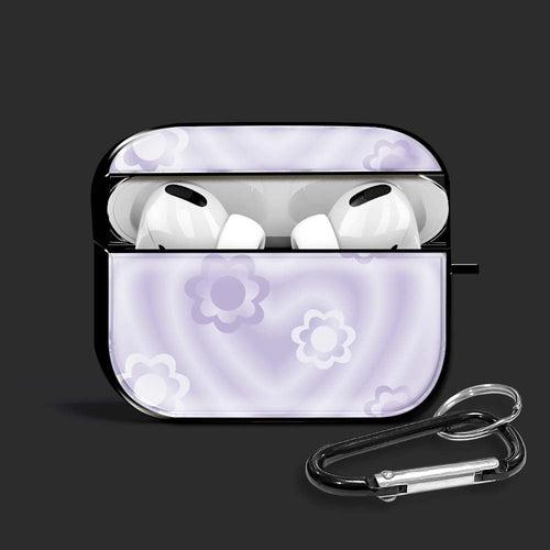 Violet Heart Airpods Glass Case
