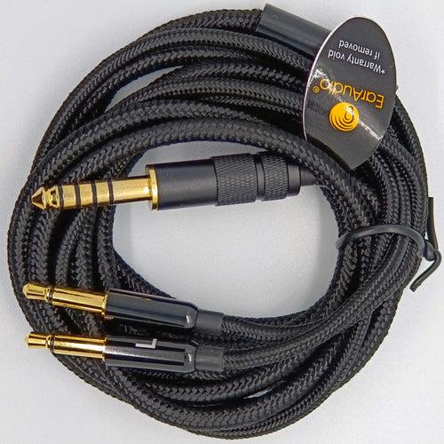 Ear Audio 2.5mm & 4.4mm Balanced Cable for HiFiMAN HE400SE, HiFiMAN Sundara, HiFiMAN Ananda, HiFiMAN Arya & Focal Clear