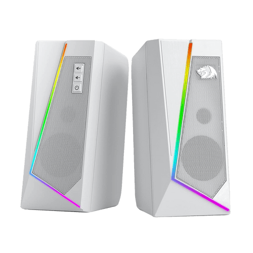 ANVIL GS520 - RGB 2.0 Channel Gaming Wired Desktop Speakers (White)