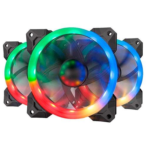 Unboxed - PC Gaming Fan with Adjustable Color GC-008 (Pack of 3)