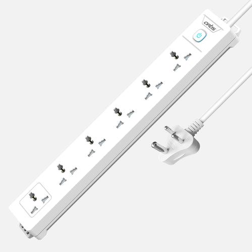 AR-6SS 6 Universal Sockets Surge Protector with Single Switch