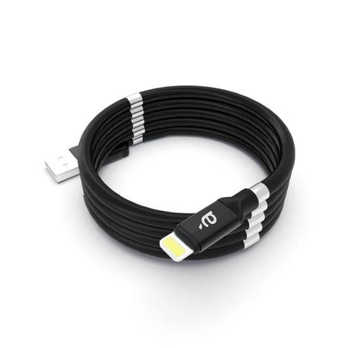 Armilo Fusion Cable (Matte Black) - MFI & RoHS Certified (Supports Fast Charging & Data Transfer)