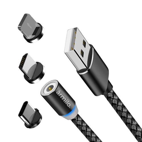 Armilo V1 Magnetic Charging Cable (3 in 1) with Free Bullet Container