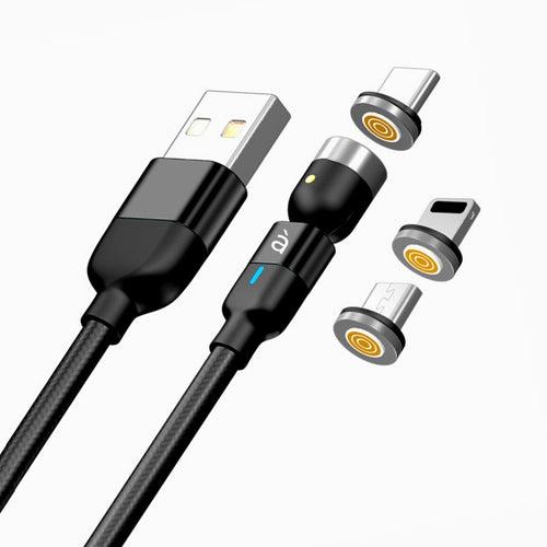 Armilo V3 Magnetic Fast Charging Cable - Type C, Micro USB, Lightning (3 in 1) with Free Gift Card