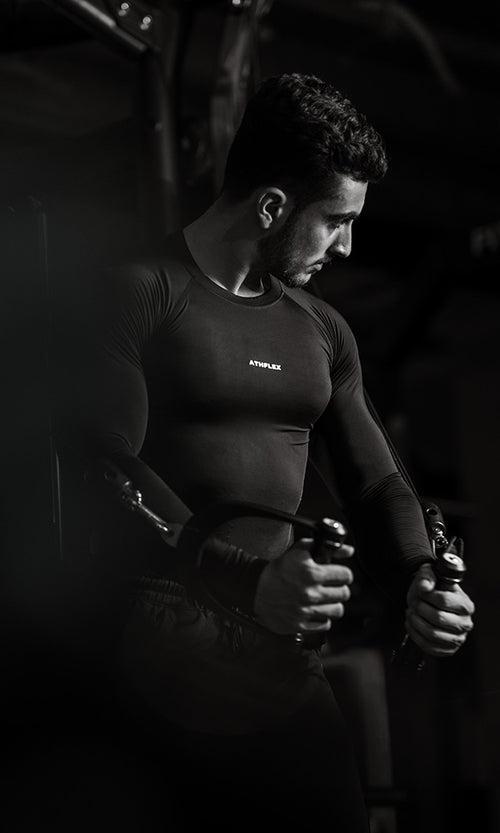 Ace compression Full Sleeve T-shirt (Black)