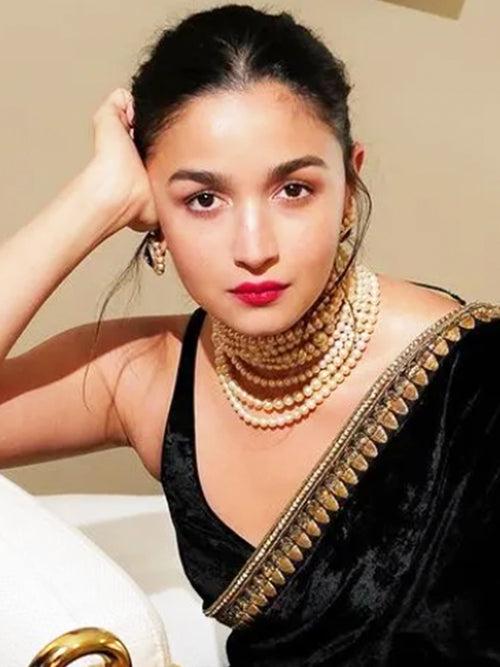 Alia Bhatt Style Inspired Pearl Necklace