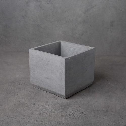 Concrete Cuboid Juno Planter-Grey