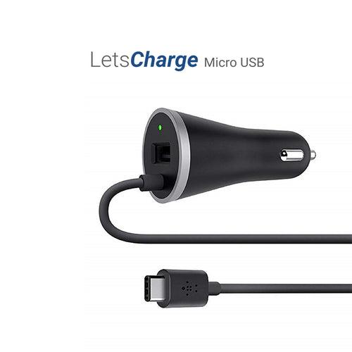 LetsCharge Car Charger With Micro USB
